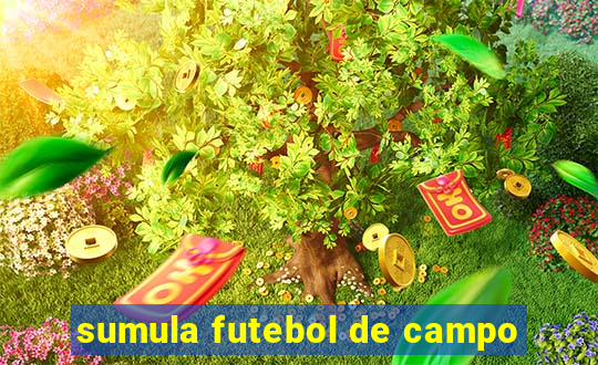 sumula futebol de campo